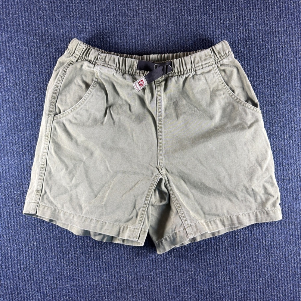 Gramicci G-Shorts XS 13" Waist Olive Green Cotton Belted Climbing Shorts